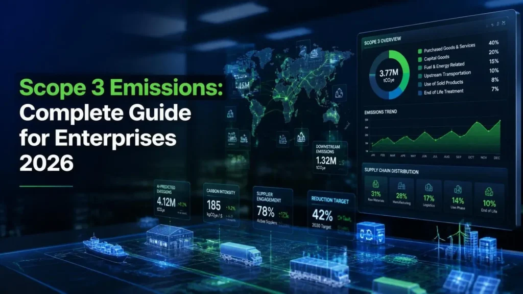Diagram of the 15 GHG Protocol Scope 3 emissions categories