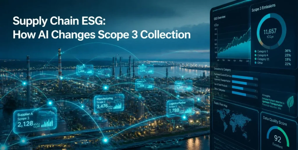 Supply chain ESG — how AI changes Scope 3 supplier data collection and triage