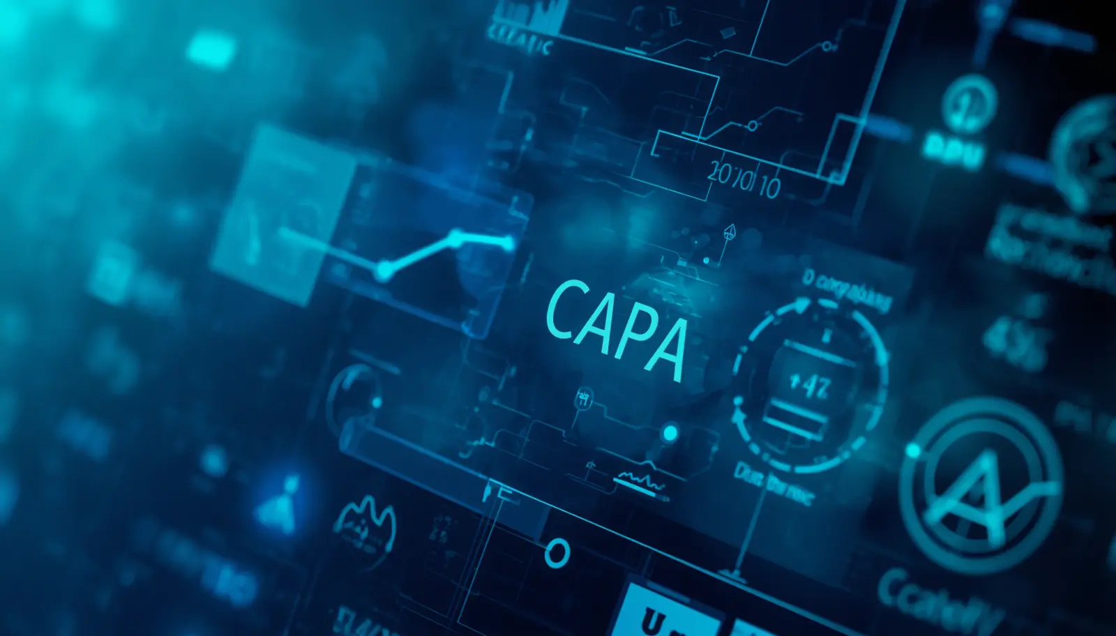 CAPA management lifecycle diagram from trigger to closure