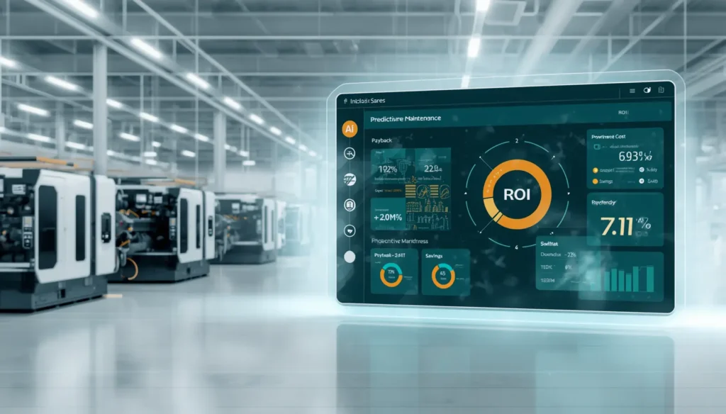 Predictive Maintenance ROI Calculator — interactive gauge tool