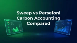Sweep and Persefoni carbon accounting platforms compared side by side