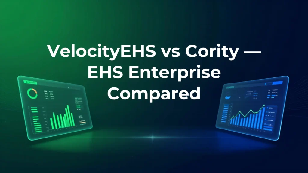 elocityEHS and Cority enterprise EHS platforms compared side by side