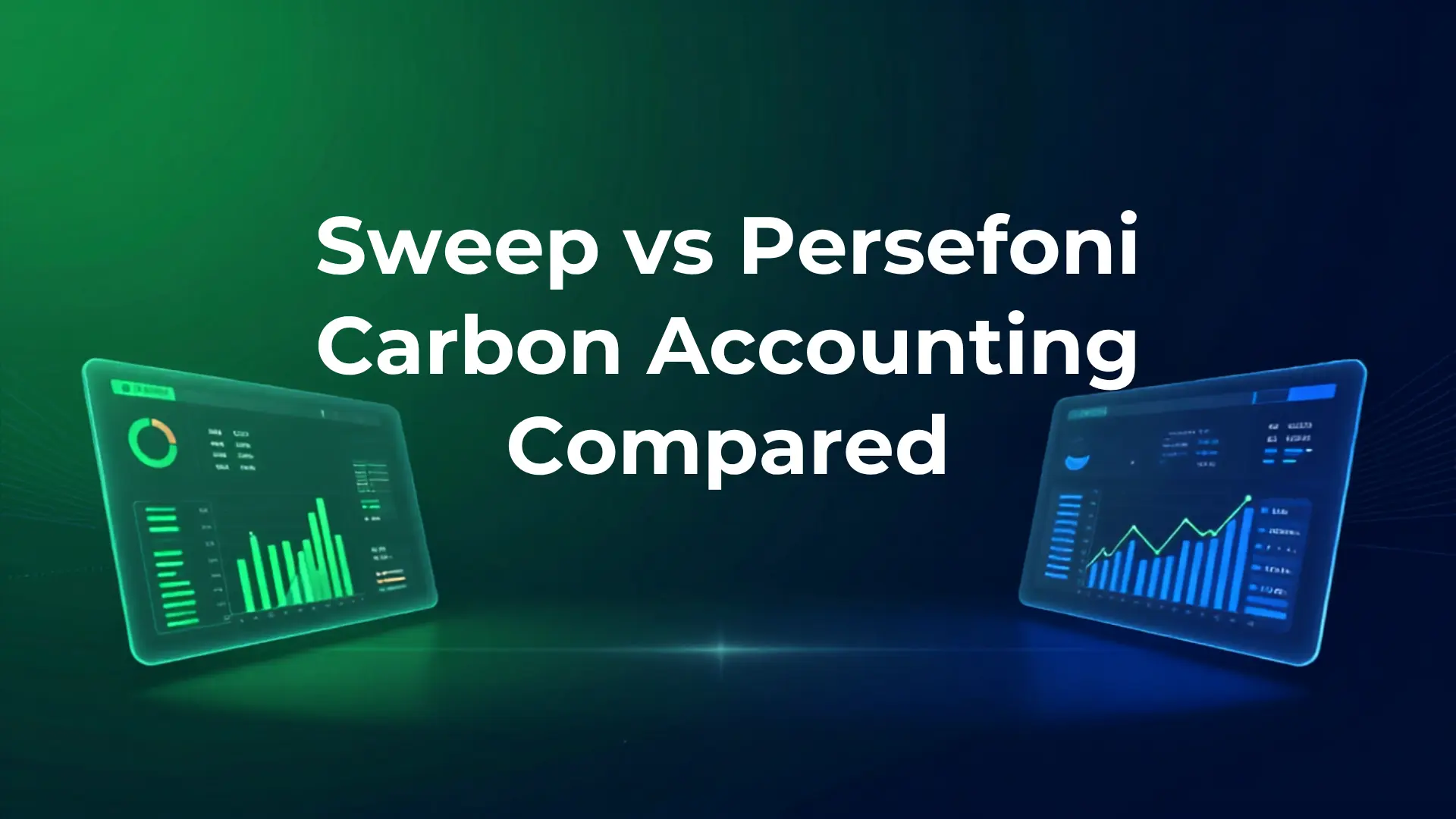 Sweep and Persefoni carbon accounting platforms compared side by side