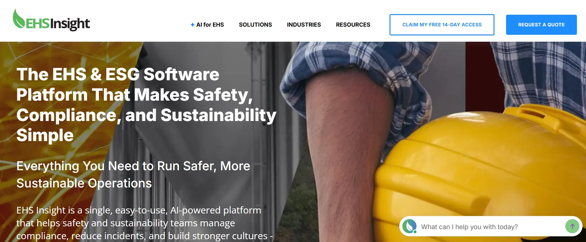 EHS Insight screenshot